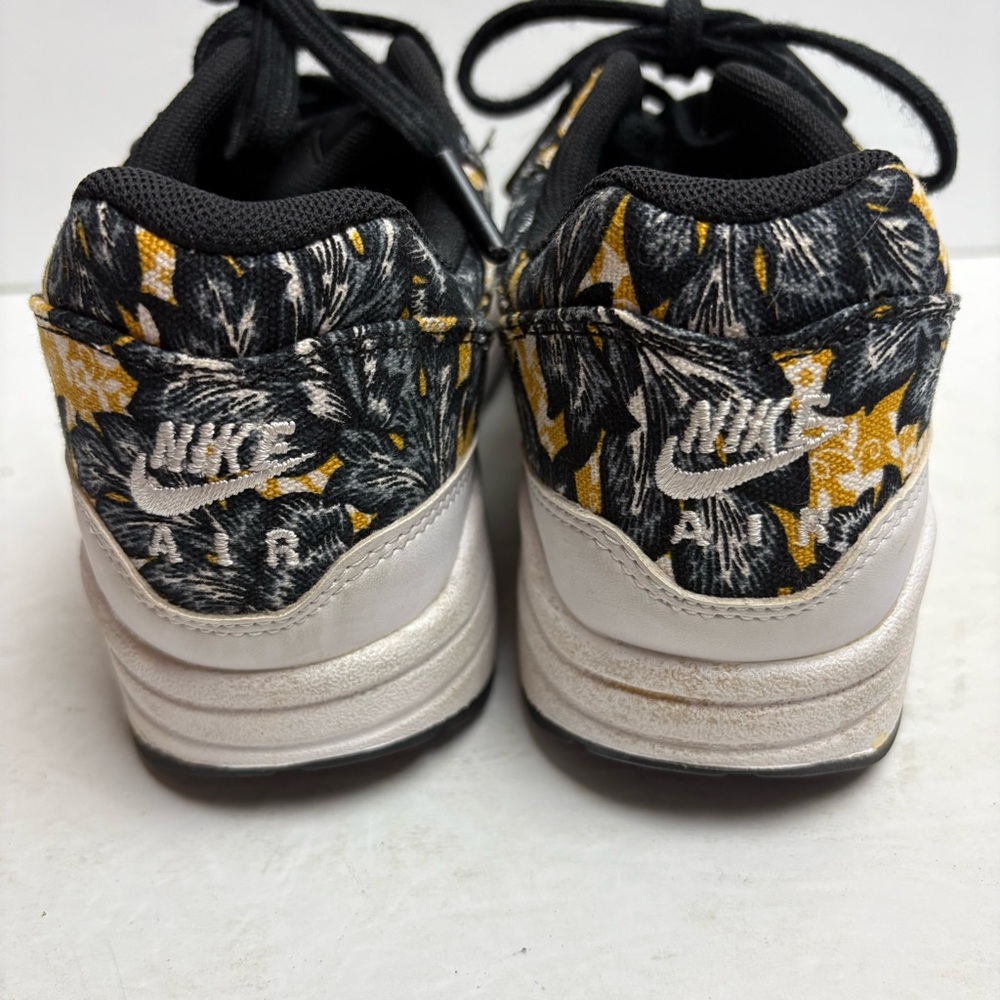 Nike Women’s AIR MAX 1 QS 'Floral' - 633737-100 Black Yellow Size 6.5 Tropical - Picture 7 of 12